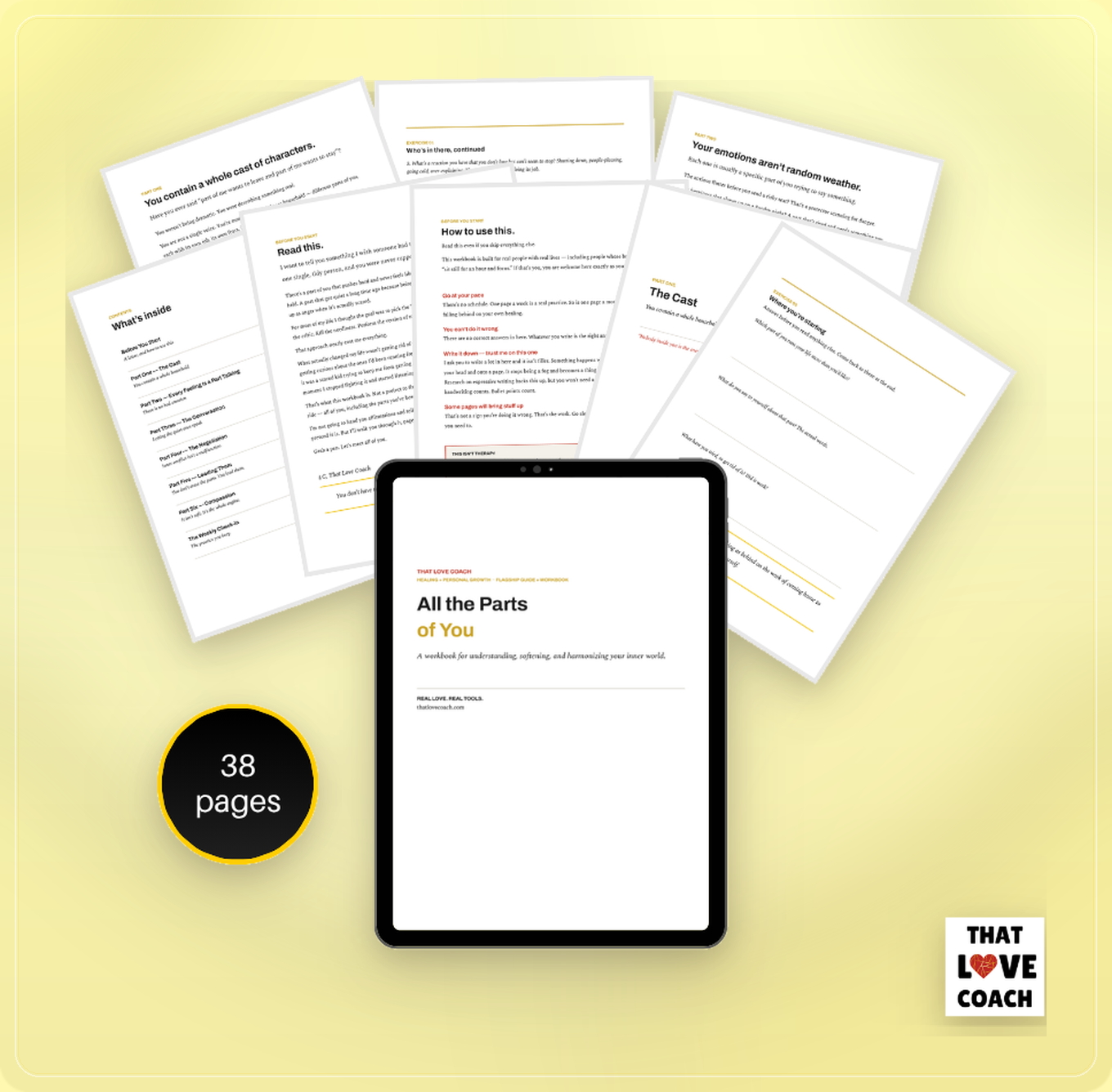 All the Parts of You workbook product preview