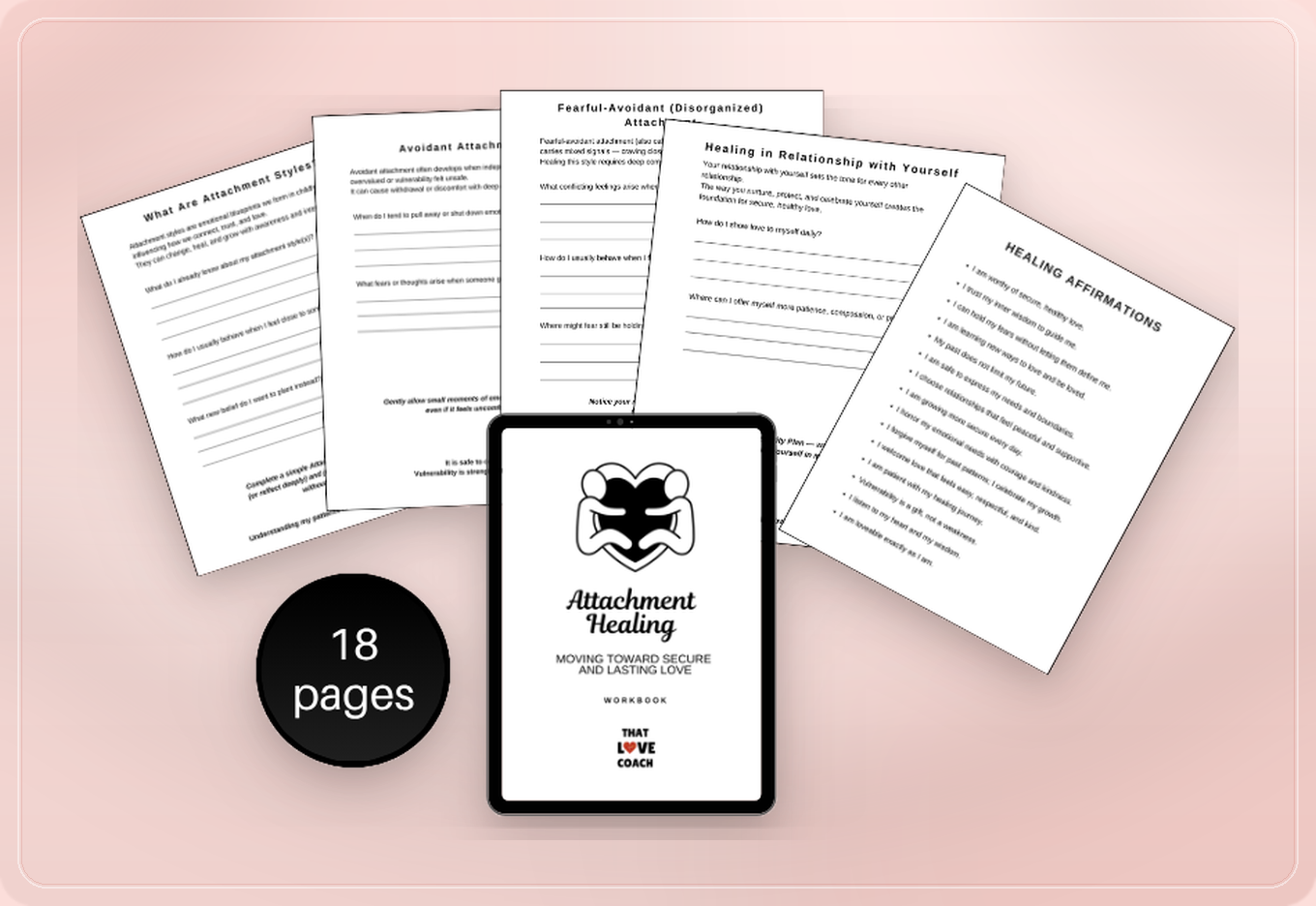 The Attachment Healing Workbook product preview