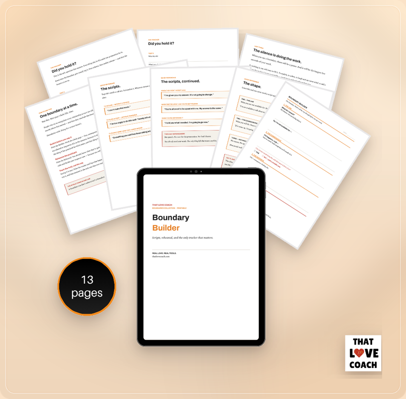 Boundary Builder worksheet product preview