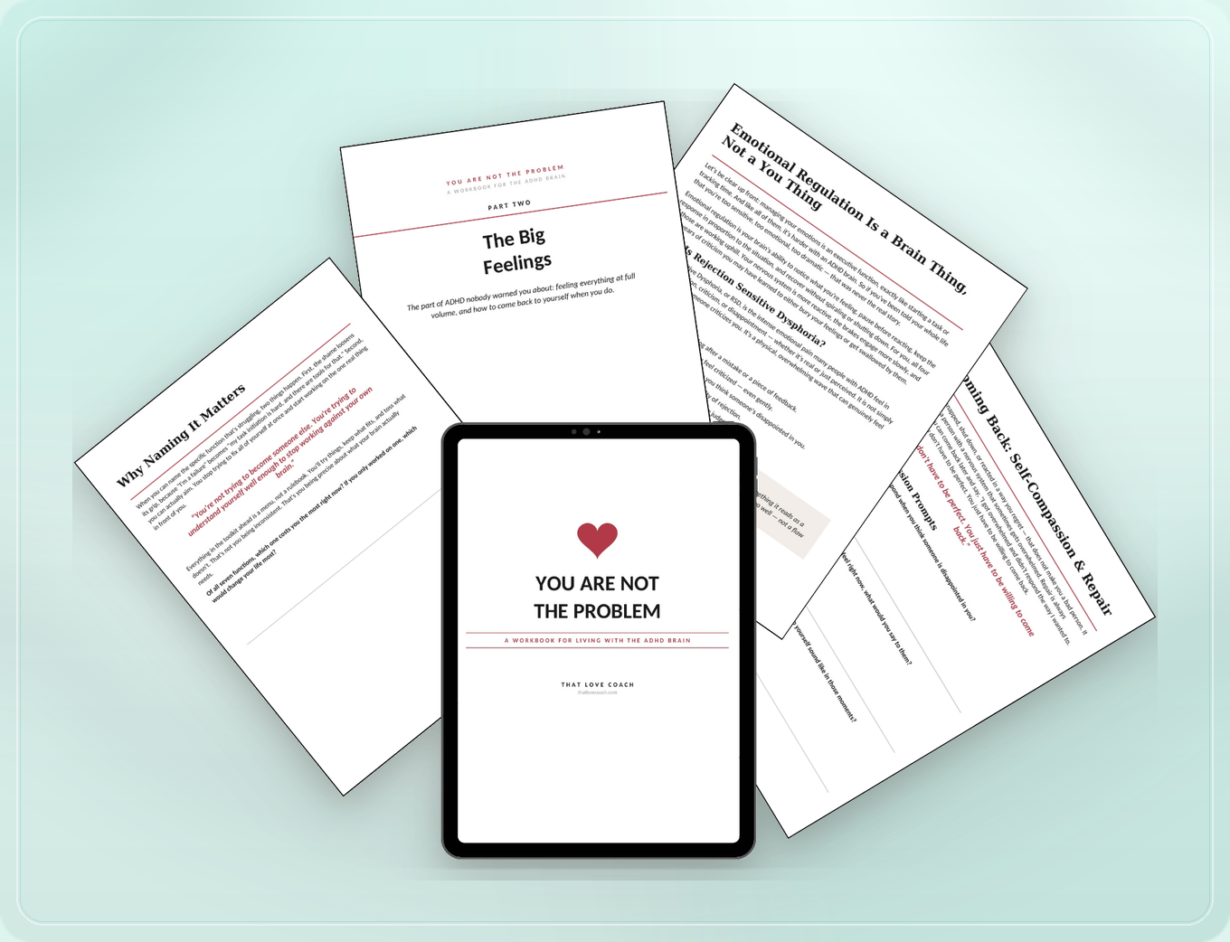 You Are Not the Problem workbook product preview